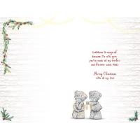 Wonderful Girlfriend Love Lights Me to You Bear Christmas Card Extra Image 1 Preview